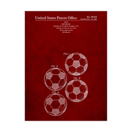 Trademark Fine Art Cole Borders 'Soccer Ball 4 Image' Canvas Art, 35x47 ALI21921-C3547GG